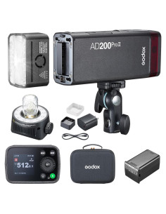 Flash Strobe GODOX AD200Pro II 200Ws 2.4G Portátil