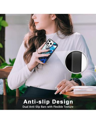 Funda de teléfono iPhone 15 Pro Onemiliayears Messi antideslizante