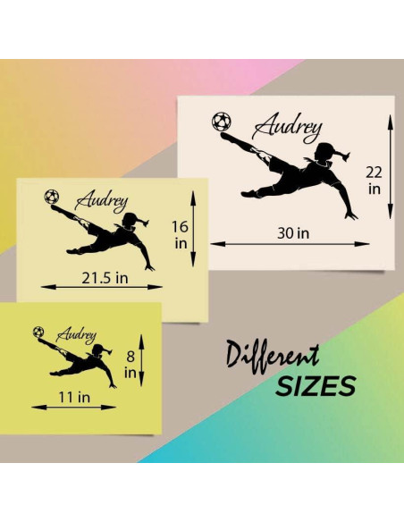 Vinilo de Pared Personalizado Fútbol In-Style Decals 20x28 cm