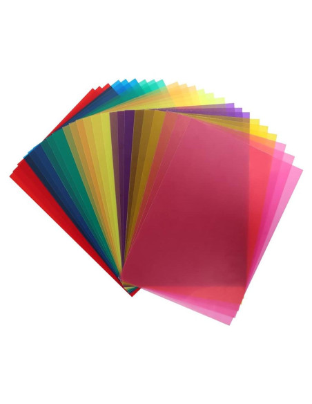 Filtro de Gel de Corrección de Color BUYGOO 24 Piezas 8 Colores