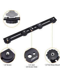 Soporte de Flash UTEBIT 30.3 cm Doble Montaje para Cámara 2