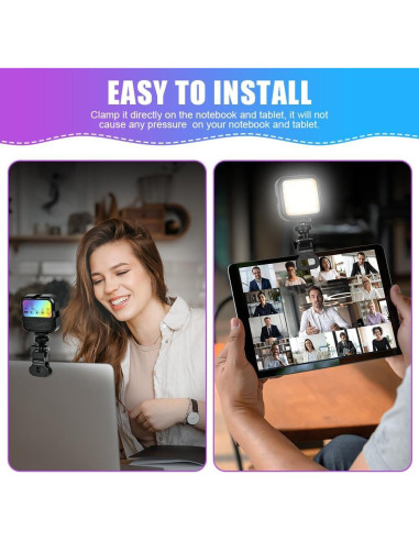 Luz de Video LED RGB AXFEE WLR1 1800mAh 3000K-7000K