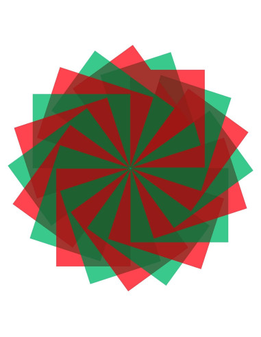 20 Filtros de Gel de Navidad Zonon 29.7x21 cm Rojo Verde