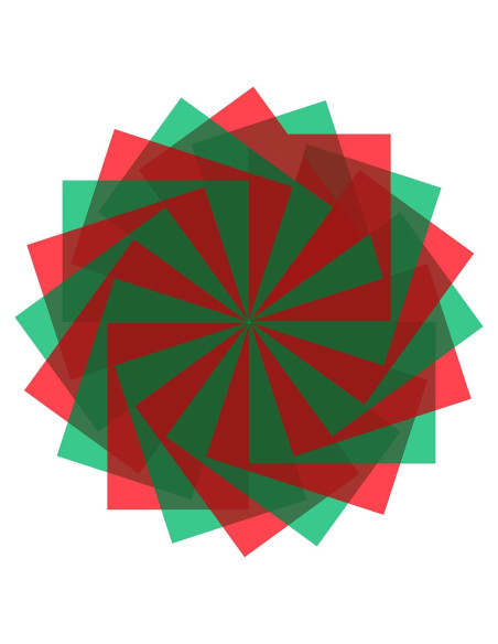 20 Filtros de Gel de Navidad Zonon 29.7x21 cm Rojo Verde