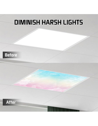 Cubiertas de Luz Fluorescente Dujupu 2 Piezas 1.22x0.61m