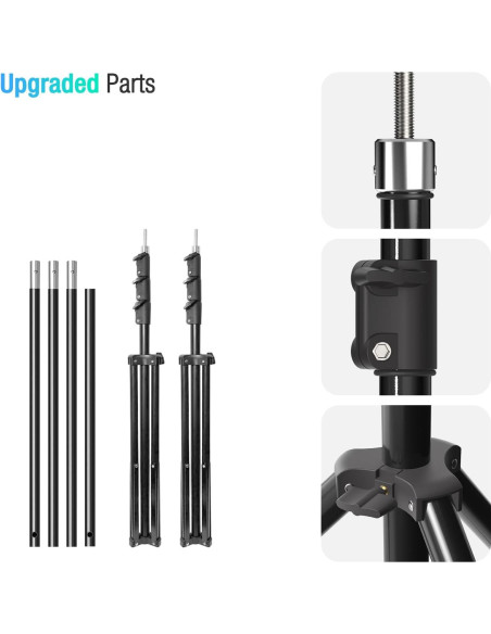 Kit de Iluminación Profesional LimoStudio AGG408 con Fondo Verde