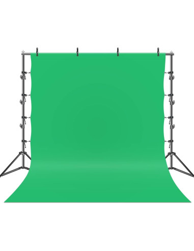 Kit de Iluminación Profesional LimoStudio AGG408 con Fondo Verde