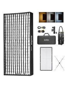 Panel de Luz LED Bicolor Godox F400Bi 0.64x1.22m DMX