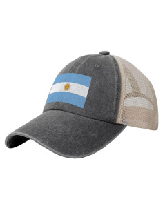 Gorra de béisbol ajustable unisex con bandera Argentina