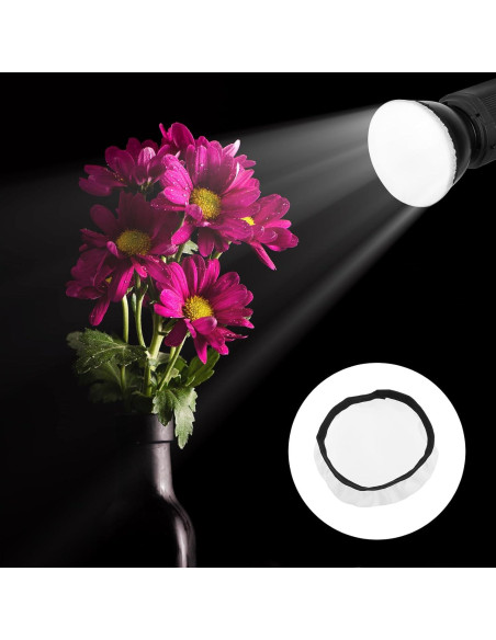 4 Fundas Difusoras de Luz Blanca 18cm para Reflectores Estudio