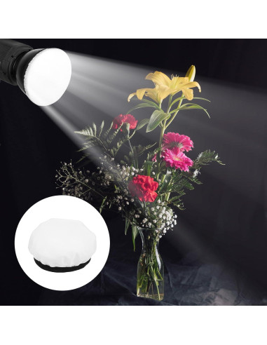 4 Fundas Difusoras de Luz Blanca 18cm para Reflectores Estudio