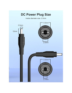 Cable de Alimentación 15V 5A para Luz de Anillo Neewer 14/18" 2