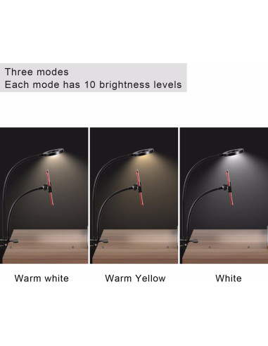 Anillo de Luz LED Selfie Sokani con Soporte para Móvil