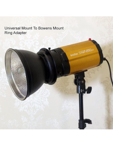 Adaptador de Montaje Bowens HAPPYTOPSTAR para Flash Estroboscópico