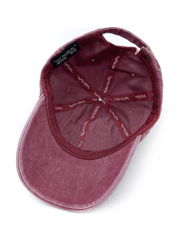 Gorra de Pickleball Ajustable Bordada 100% Algodón Roja