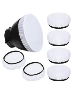 Difusor de luz suave Tucnoeu 18cm para reflectores 6Pcs