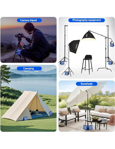 Bolsa de Arena EMART Alta Resistencia para Soporte de Luz - Set de 4