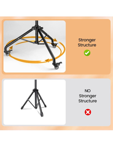 Soporte de Trípode MACTREM para Anillo de Luz 190.5 cm