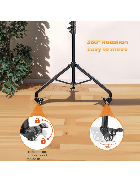 Soporte de Trípode MACTREM para Anillo de Luz 190.5 cm