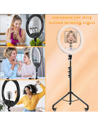 Soporte de Trípode MACTREM para Anillo de Luz 190.5 cm