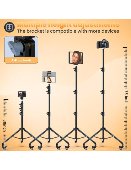 Soporte de Trípode MACTREM para Anillo de Luz 190.5 cm