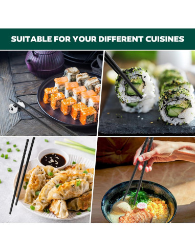 Juego de Palillos Antideslizantes Young Dance con Soporte Panda