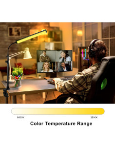 Varita de Luz LED RGB QEUOOIY 2 Pcs con Soporte 64cm 2