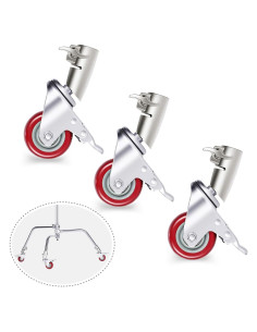 Juego de Ruedas Giratorias Neewer 75mm para Soporte C