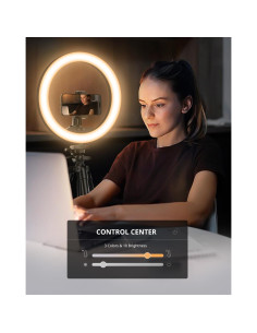 Luz de Anillo UBeesize 30 cm con Trípode Extensible 127 cm 2