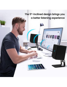 Soportes de Altavoces de Escritorio VAYDEER Metal 10.48 cm 2