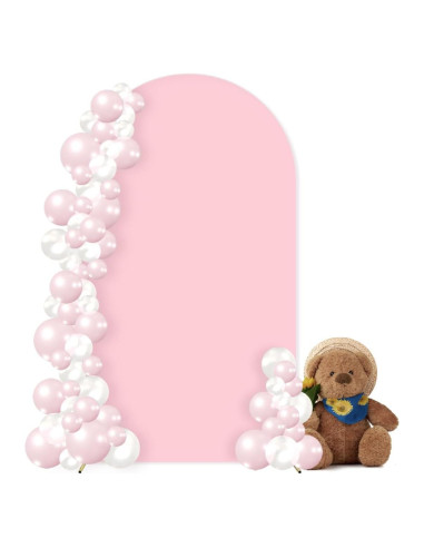 Cubierta de arco de spandex MLMC 1.83x0.79m Fucsia para eventos