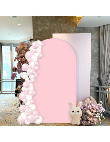 Cubierta de arco de spandex MLMC 1.83x0.79m Fucsia para eventos