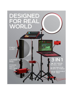 Soporte de trípode ajustable PropVue para proyector y laptop 2