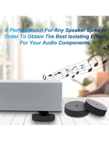 Pies de Aislamiento Monosaudio 40x10mm para Altavoces