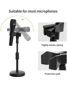 Soporte de Micrófono de Escritorio Ajustable MS06 - 35.6 cm 2
