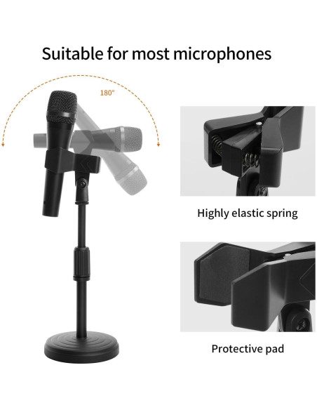 Soporte de Micrófono de Escritorio Ajustable MS06 - 35.6 cm