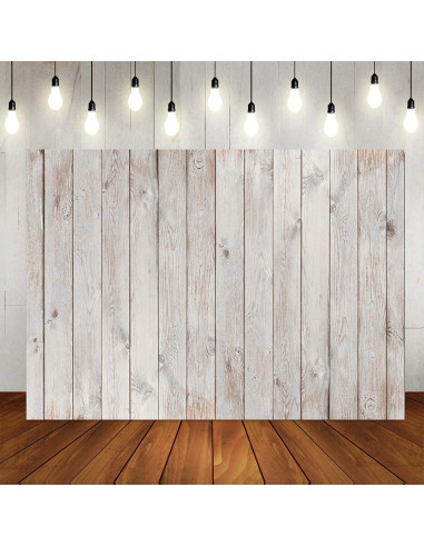 Fondo de Vinilo Gris Madera LTLYH 2.1x1.5m para Fotografía