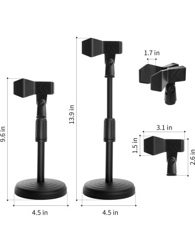 Soporte de Micrófono de Escritorio Ajustable MS06 - 35.6 cm
