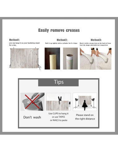 Fondo de Vinilo Gris Madera LTLYH 2.1x1.5m para Fotografía