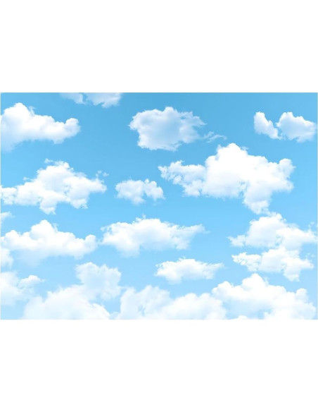 Telón de Fondo Fotográfico Yongqian 2.13x1.52m Cielo Azul Nubes