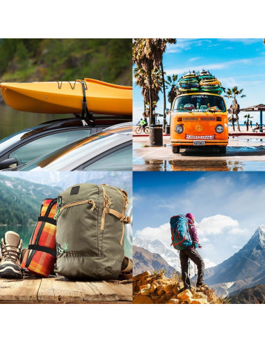 Correas de Amarre RIO Direct 1m x 2.5cm Ajustables 4 Unidades