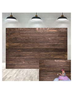Fondo de Vinilo Rústico Marrón 240x180cm YY-Wood003