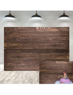 Fondo de Vinilo Rústico Marrón 240x180cm YY-Wood003 2