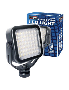 Luz LED Vidpro LED-50 para Fotografía y Video con Regulador