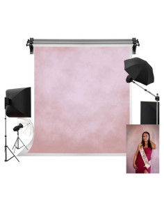 Fondo Fotográfico Rosa Profesional Kate 1.5m x 2.2m Microfibra