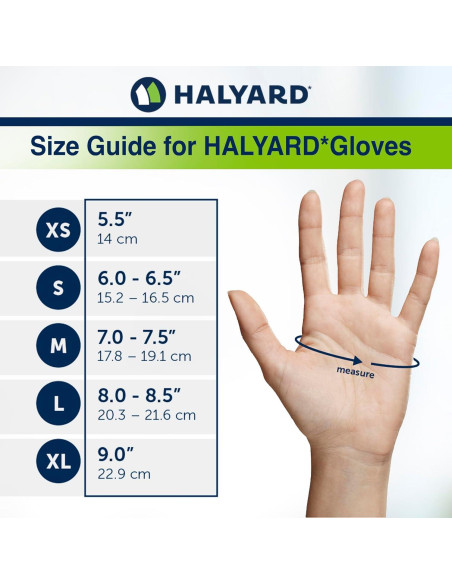 Guantes de Examen Nitrilo Lavanda Halyard X-Grande 24.1 cm (Caja 230)