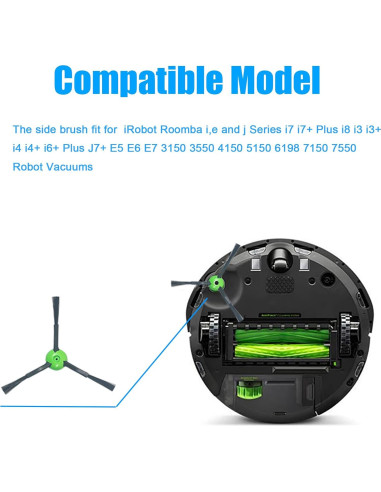 Cepillos Laterales de Reemplazo Vanclearidea para iRobot Roomba