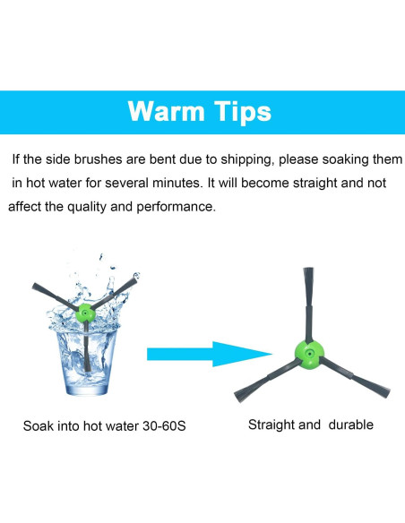 Cepillos Laterales de Reemplazo Vanclearidea para iRobot Roomba