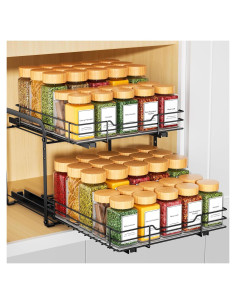 Estante Organizador de Especias RCHYFEED 2 Niveles 29.2x26.7 cm