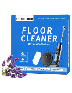 Tabletas de limpieza para pisos Yolandbuild 60 paquetes Lavanda
